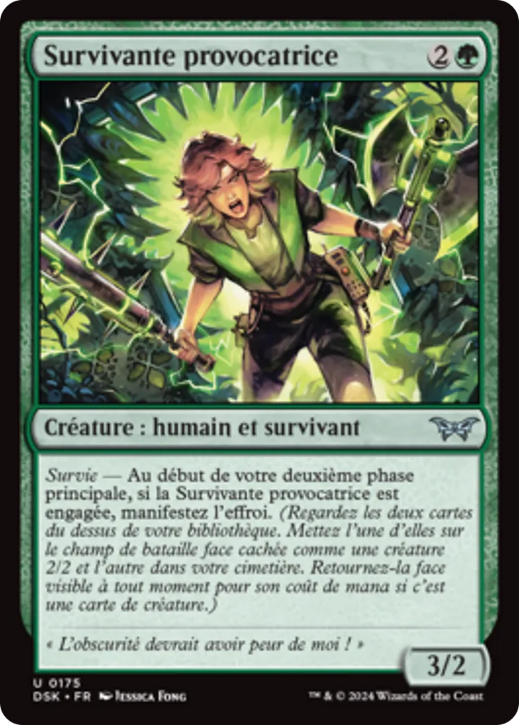 Survivante provocatrice — Duskmourn: House of Horror — Magic: The Gathering