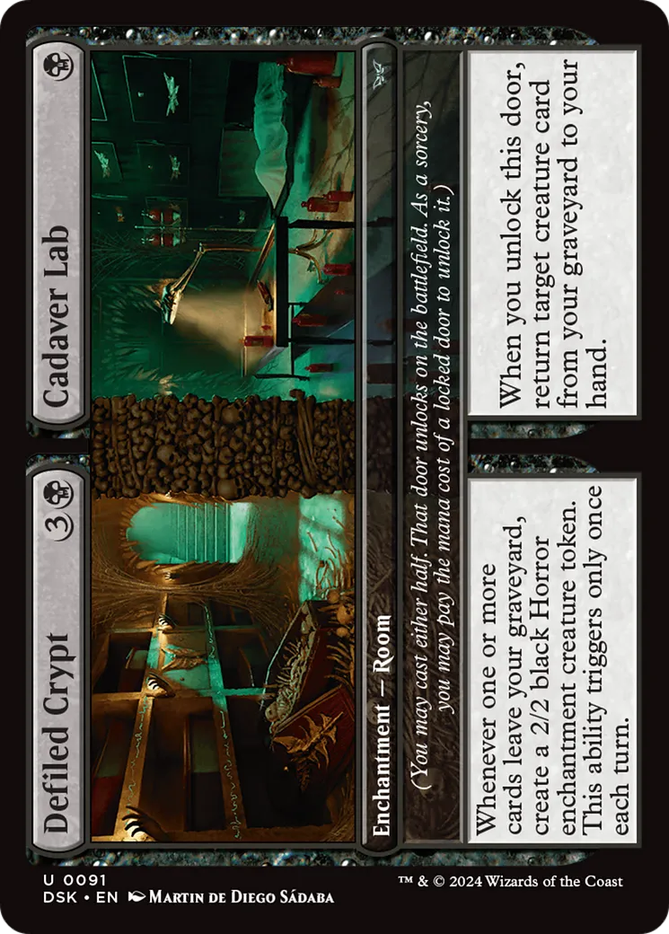 Crypte profanée // Morgue — Duskmourn: House of Horror — Magic: The Gathering