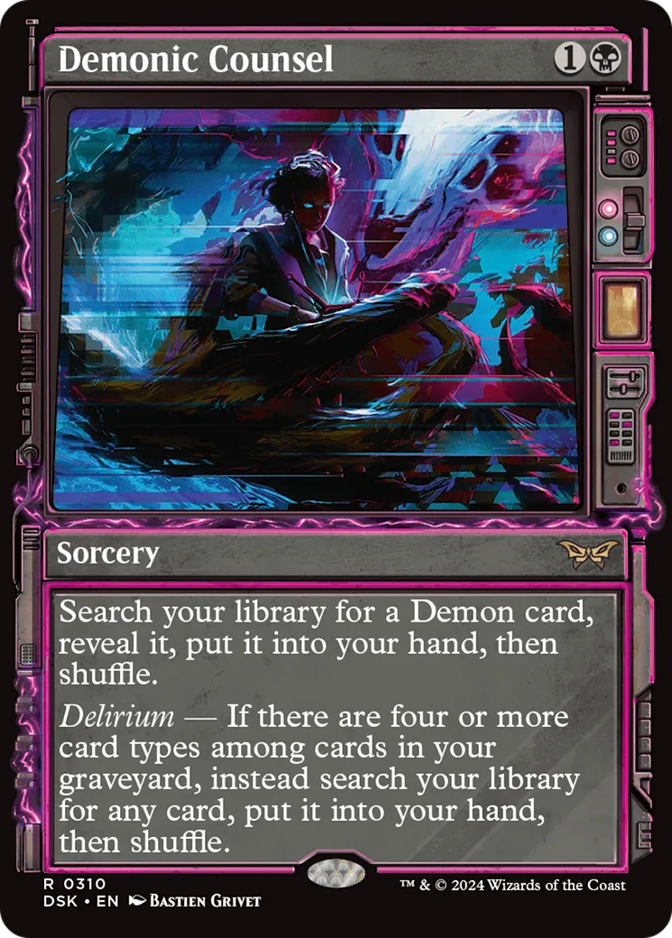 Demonic Counsel — Duskmourn: House of Horror — Magic: The Gathering