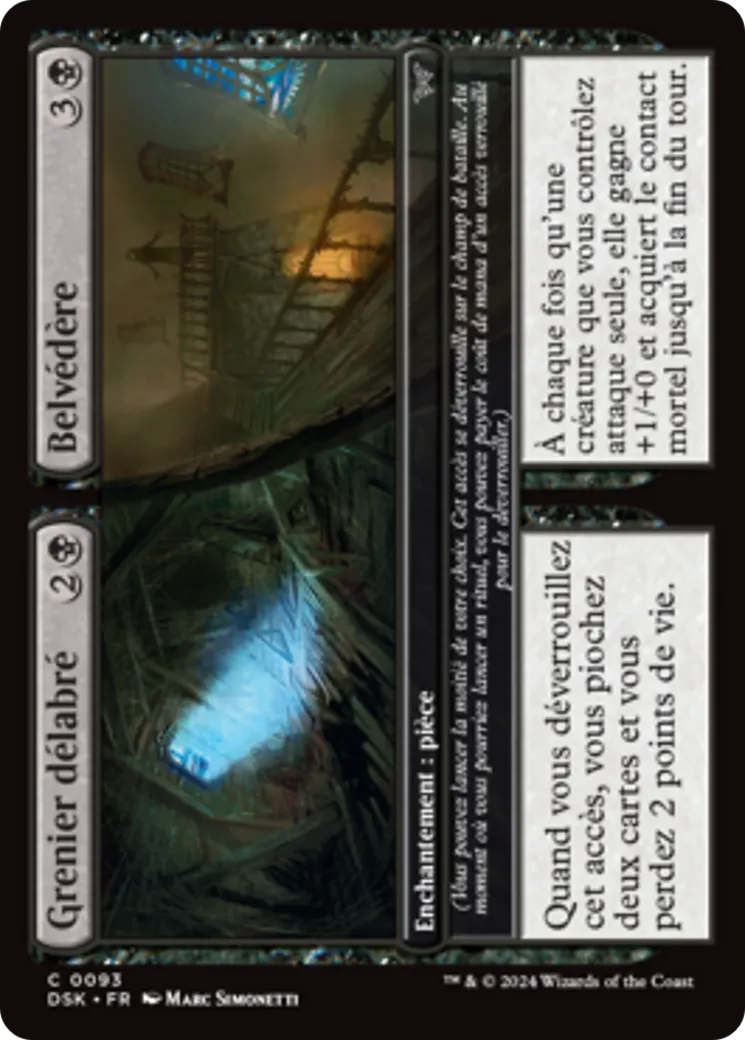 Grenier délabré // Belvédère — Duskmourn: House of Horror — Magic: The Gathering