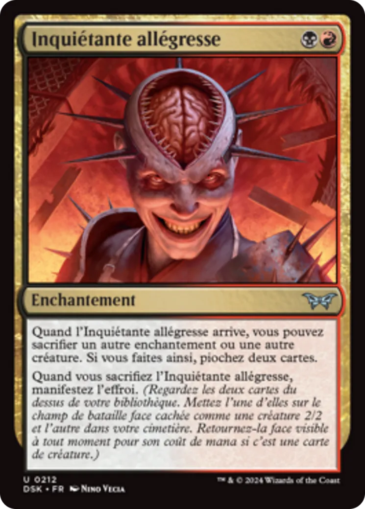 Inquiétante allégresse — Duskmourn: House of Horror — Magic: The Gathering