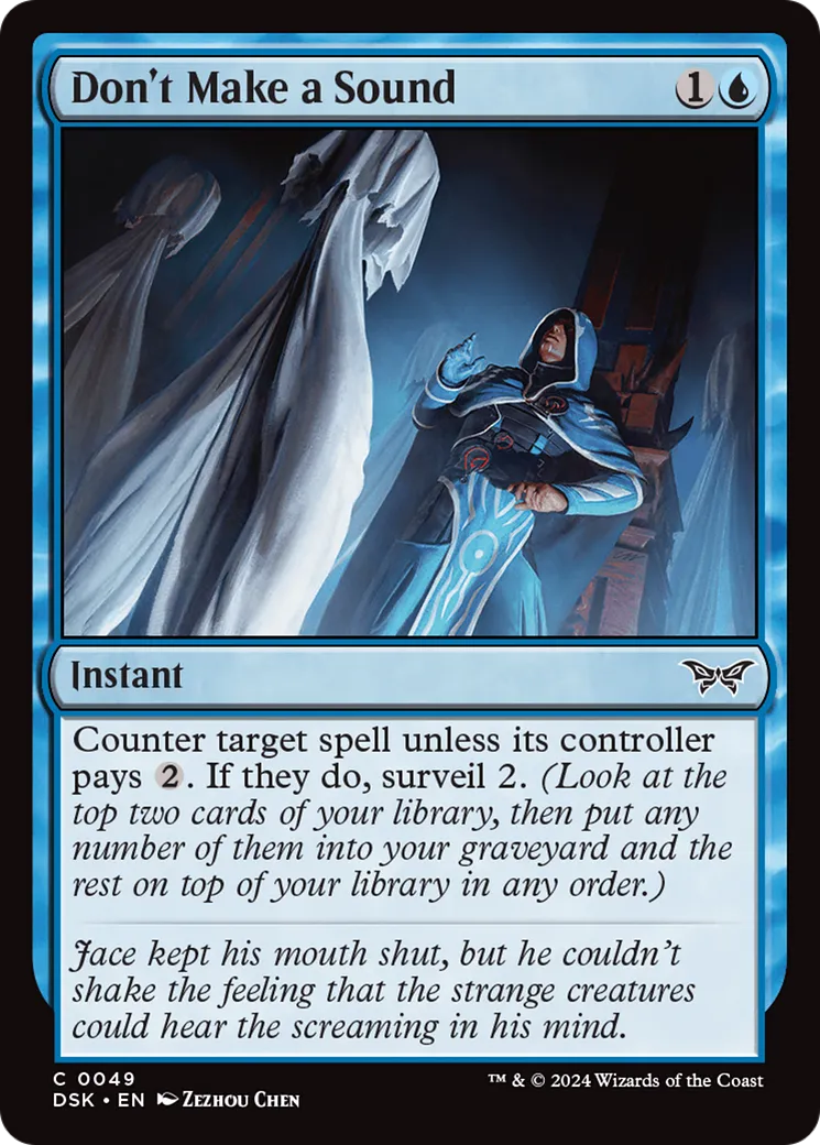 Don't Make a Sound — Duskmourn: House of Horror — Magic: The Gathering