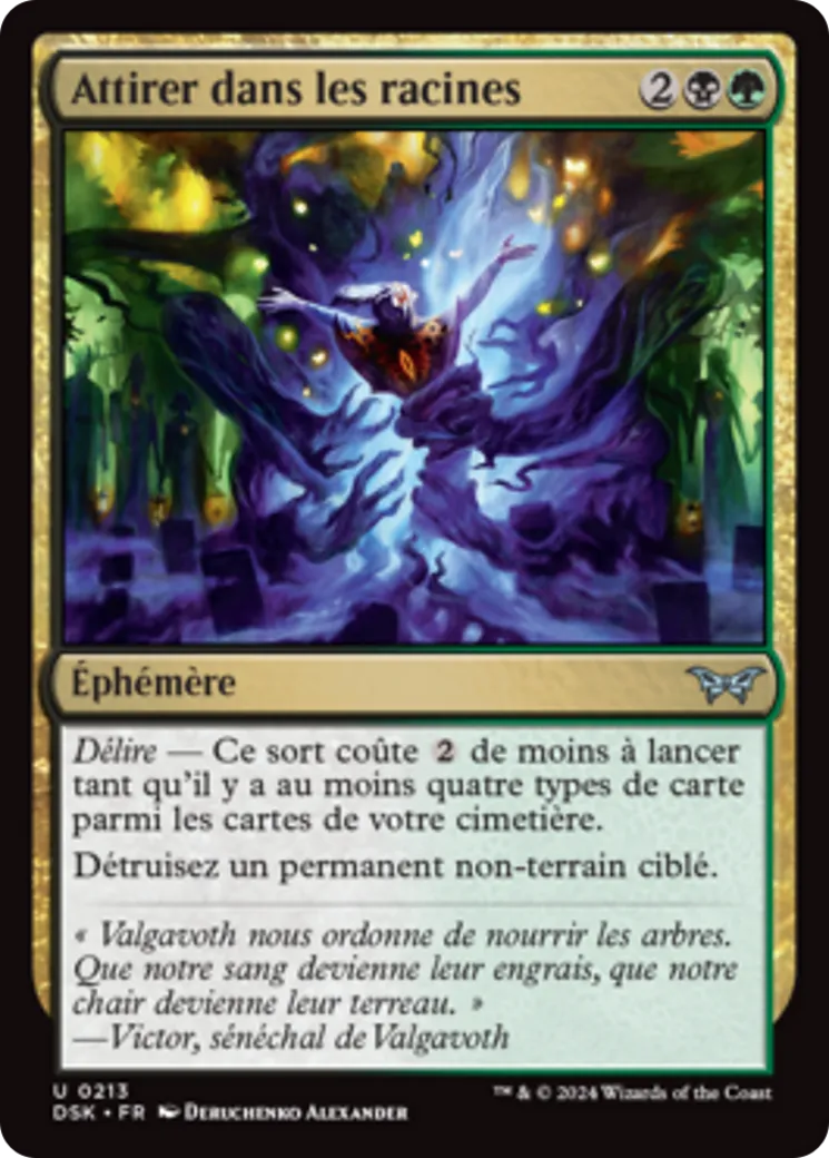 Attirer dans les racines — Duskmourn: House of Horror — Magic: The Gathering