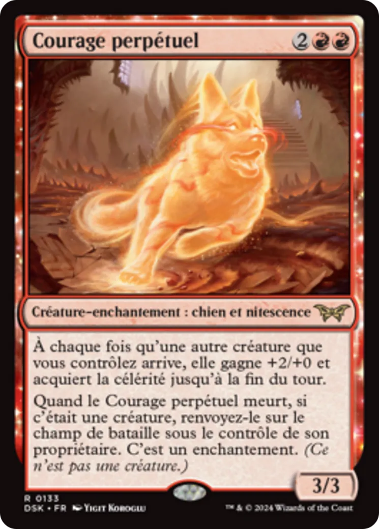 Courage perpétuel — Duskmourn: House of Horror — Magic: The Gathering