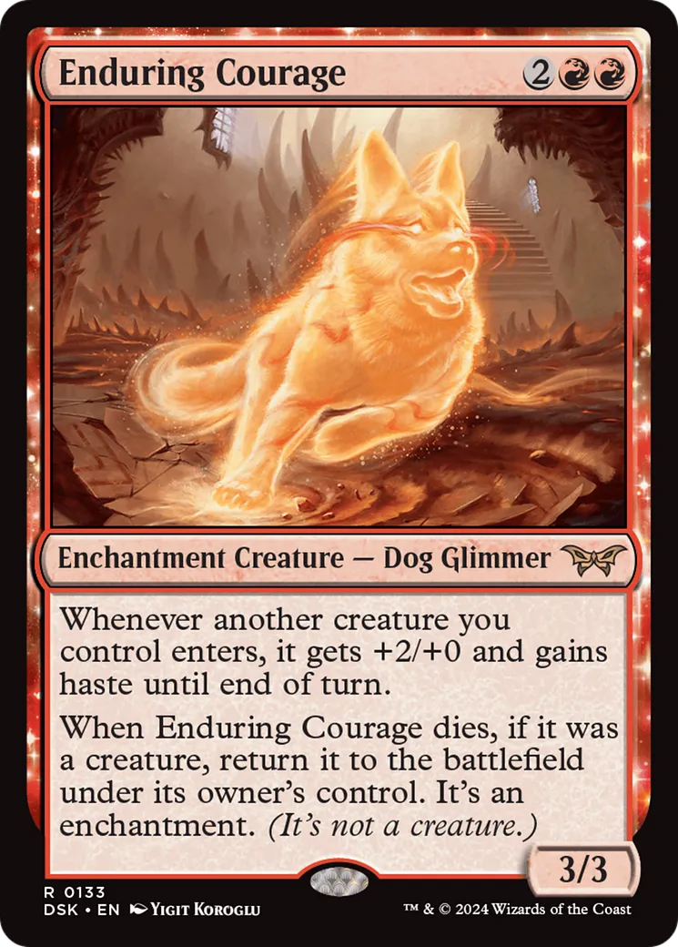 Enduring Courage — Duskmourn: House of Horror — Magic: The Gathering
