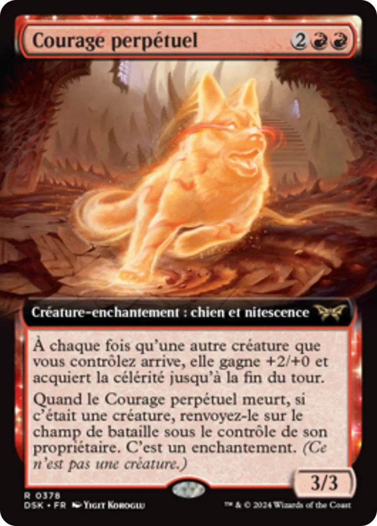 Courage perpétuel — Duskmourn: House of Horror — Magic: The Gathering