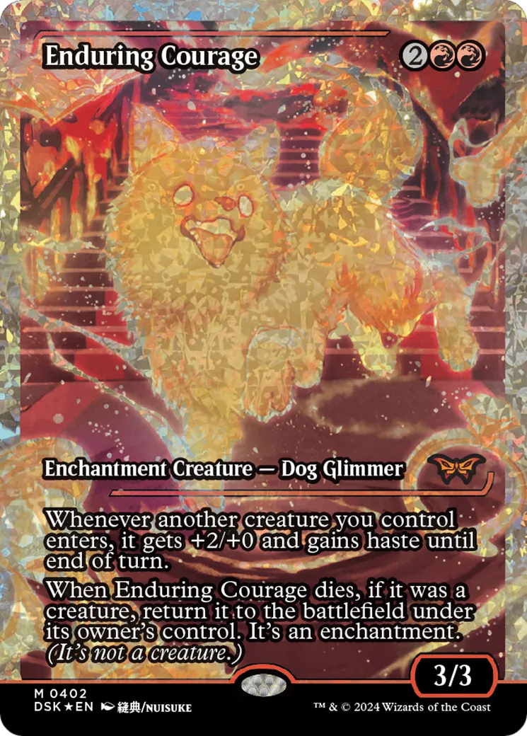 Courage perpétuel — Duskmourn: House of Horror — Magic: The Gathering