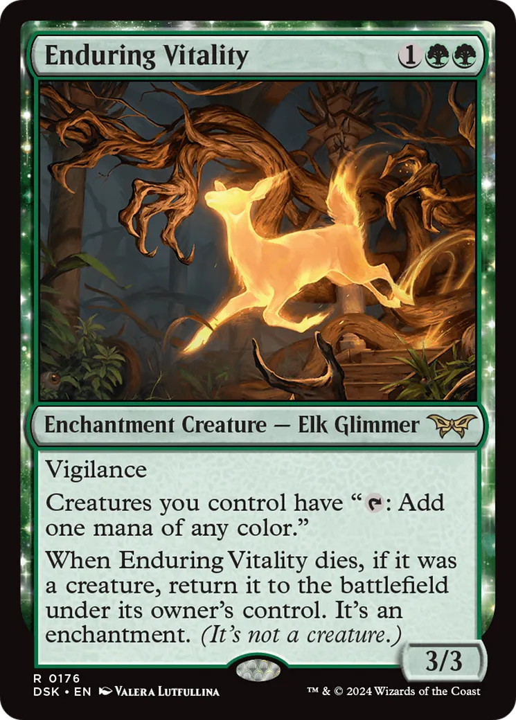 Enduring Vitality — Duskmourn: House of Horror — Magic: The Gathering