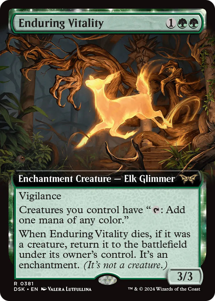Enduring Vitality — Duskmourn: House of Horror — Magic: The Gathering