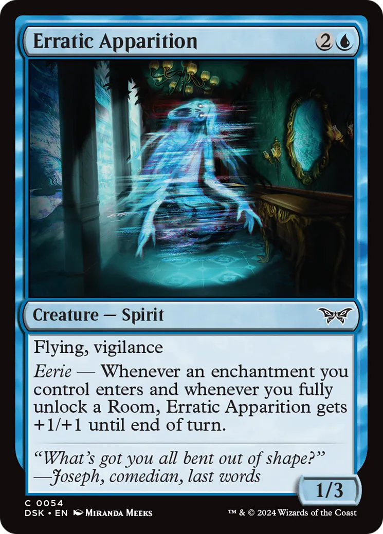 Erratic Apparition — Duskmourn: House of Horror — Magic: The Gathering