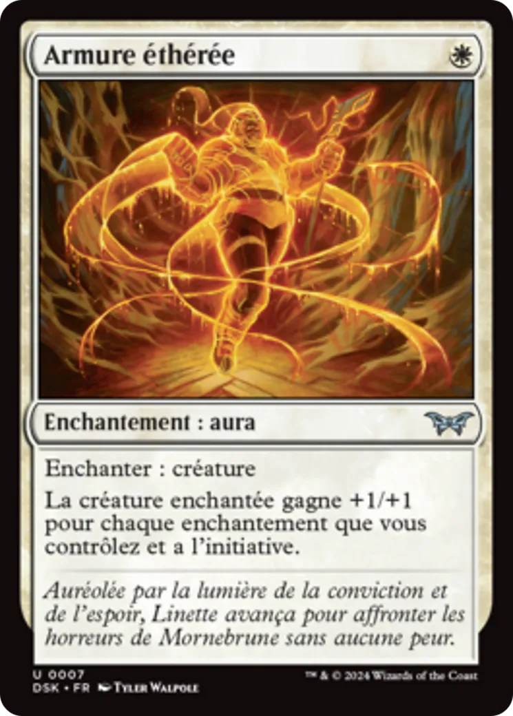 Armure éthérée — Duskmourn: House of Horror — Magic: The Gathering