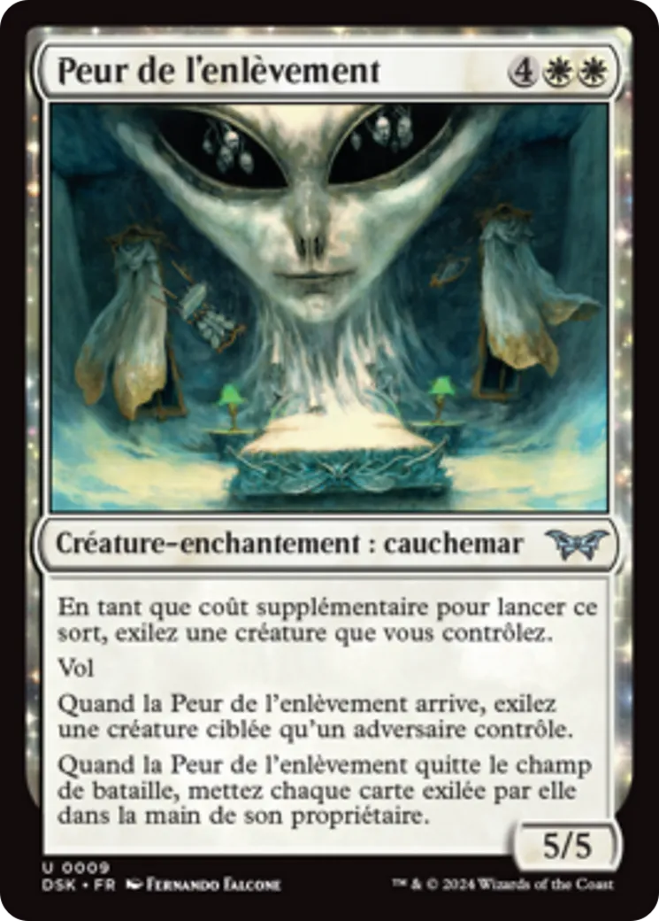 Peur de l'enlèvement — Duskmourn: House of Horror — Magic: The Gathering