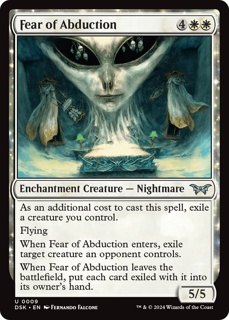Peur de l'enlèvement — Duskmourn: House of Horror — Magic: The Gathering