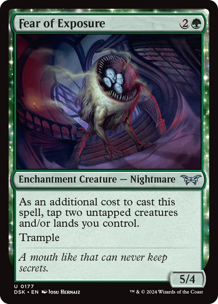 Peur de la révélation — Duskmourn: House of Horror — Magic: The Gathering