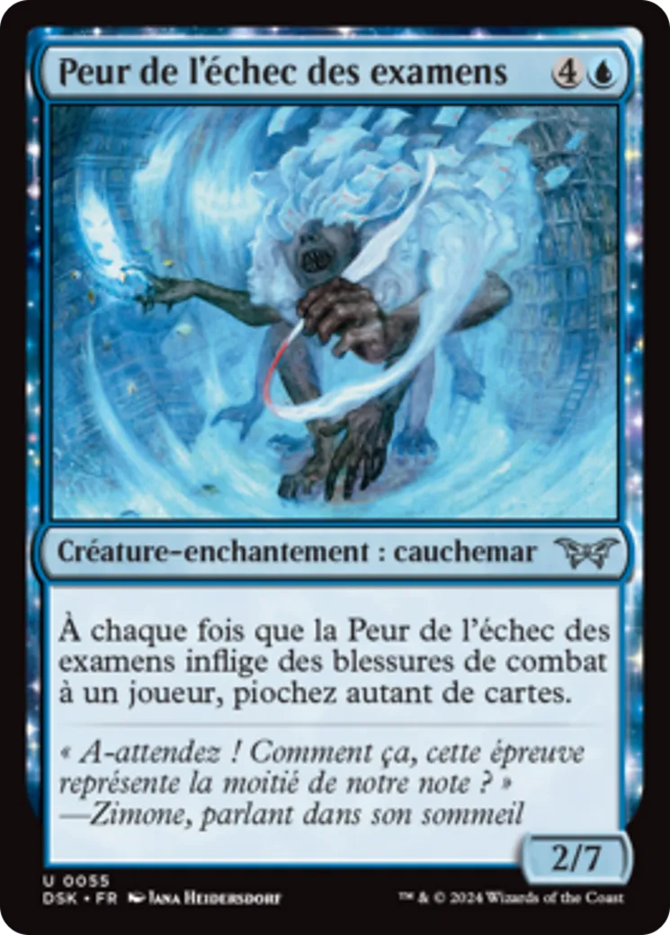 Peur de l'échec des examens from Duskmourn: House of Horror - Magic: The Gathering