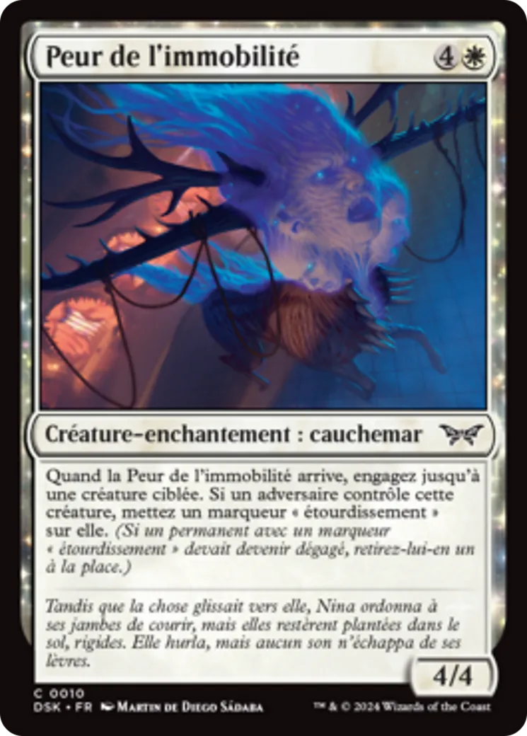 Peur de l'immobilité — Duskmourn: House of Horror — Magic: The Gathering
