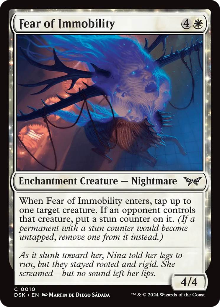 Peur de l'immobilité — Duskmourn: House of Horror — Magic: The Gathering