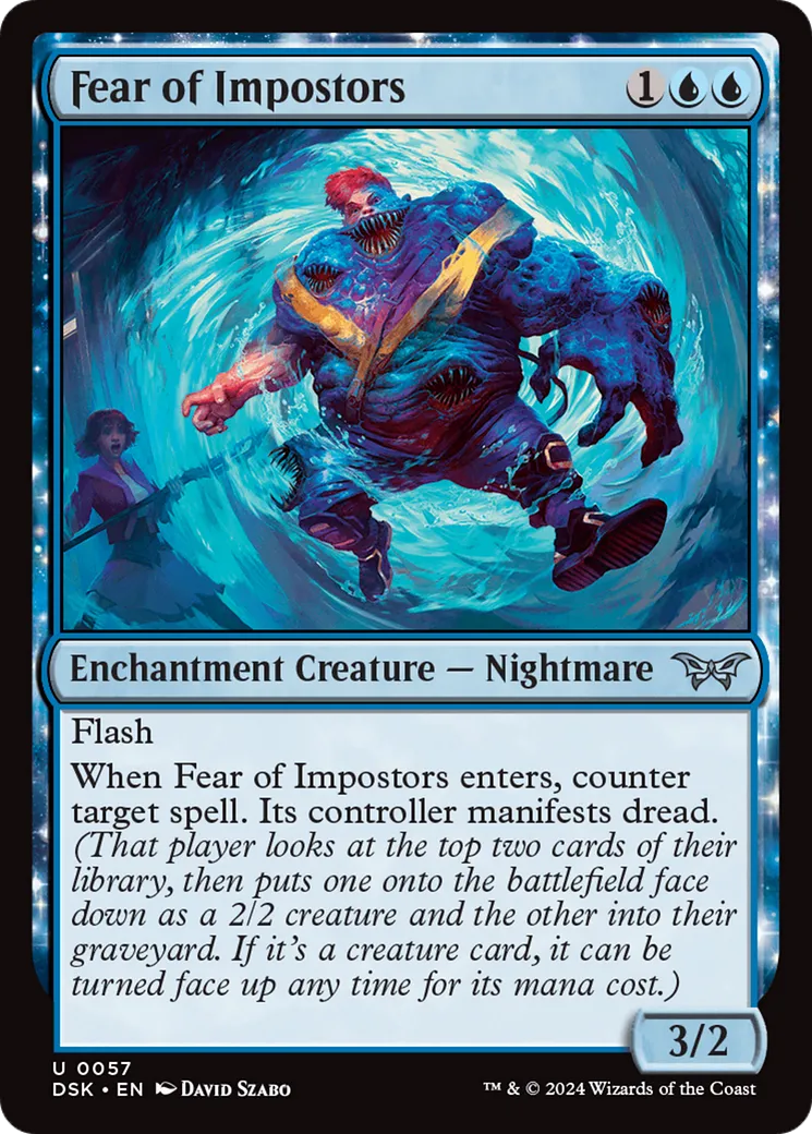 Peur des imposteurs — Duskmourn: House of Horror — Magic: The Gathering