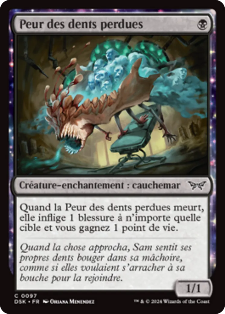 Peur des dents perdues — Duskmourn: House of Horror — Magic: The Gathering