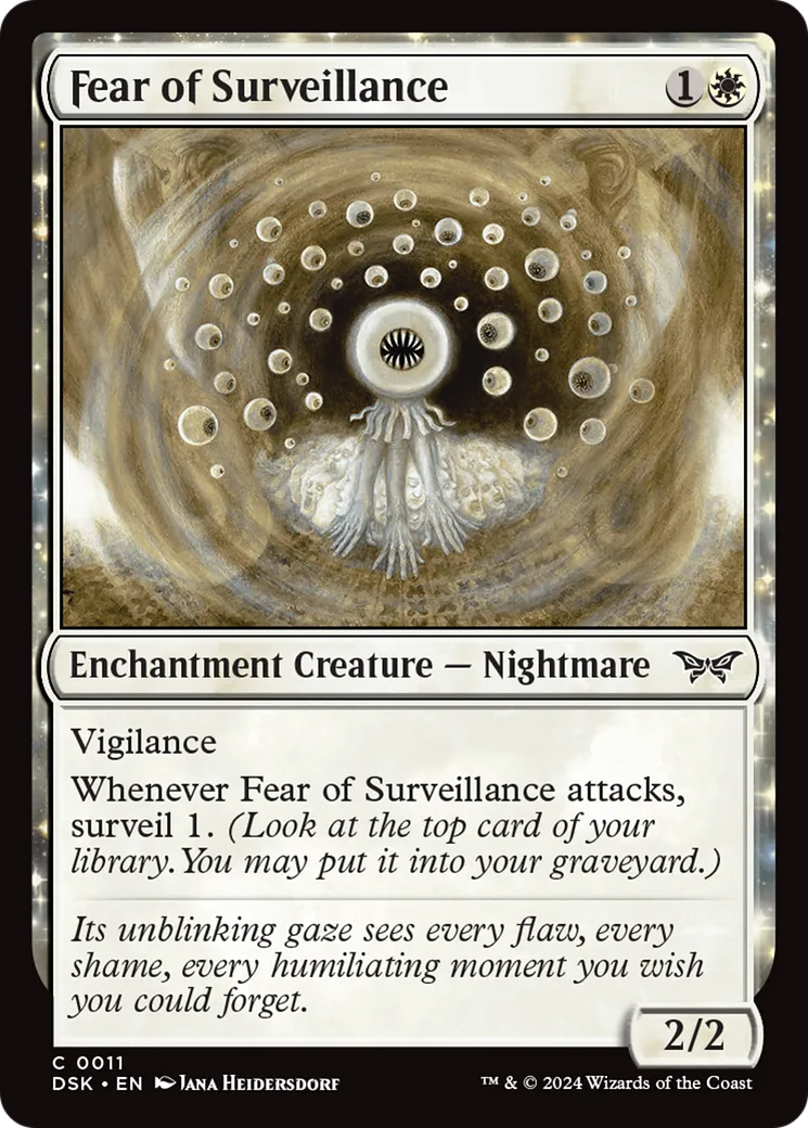 Fear of Surveillance — Duskmourn: House of Horror — Magic: The Gathering