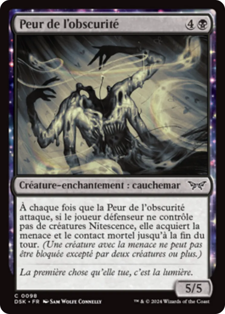 Peur de l'obscurité — Duskmourn: House of Horror — Magic: The Gathering
