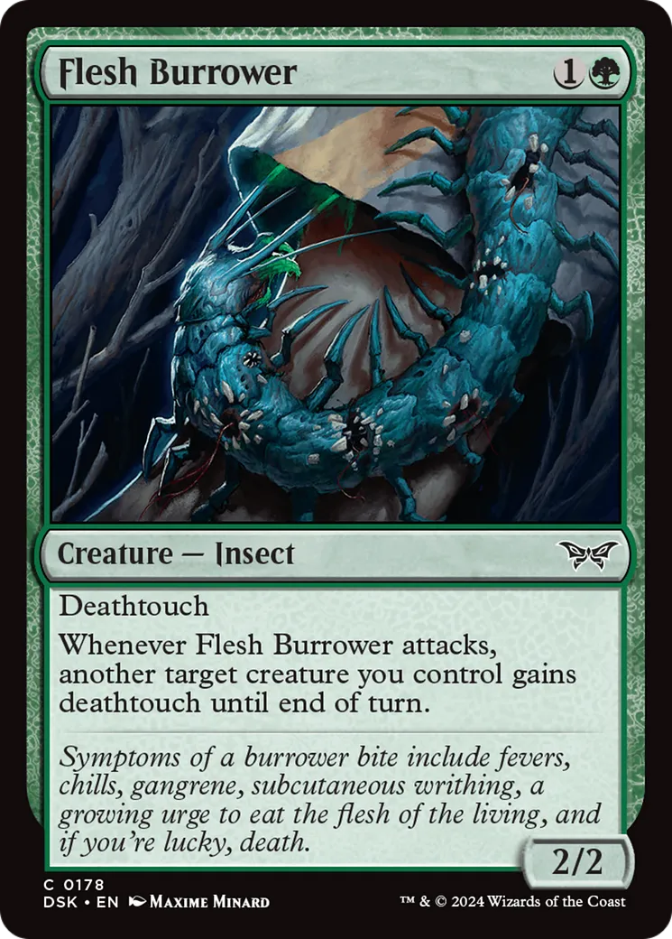 Flesh Burrower — Duskmourn: House of Horror — Magic: The Gathering