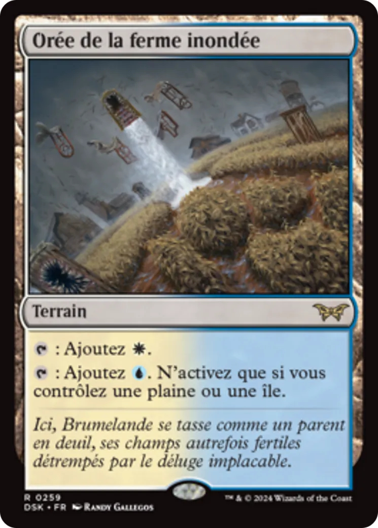 Orée de la ferme inondée — Duskmourn: House of Horror — Magic: The Gathering