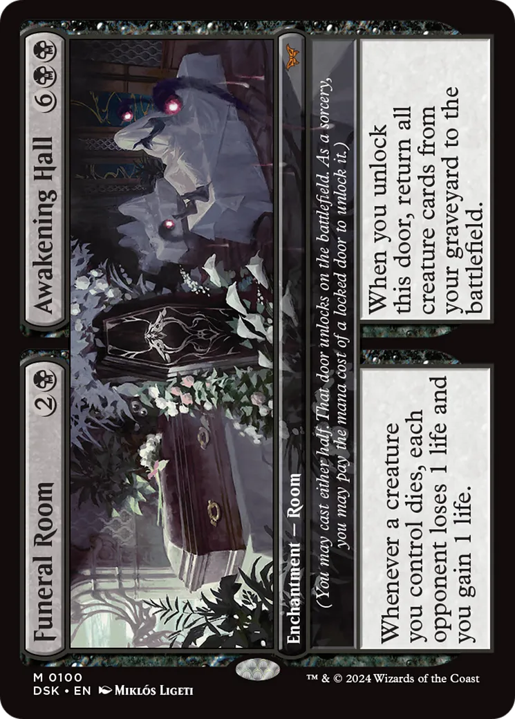 Funeral Room // Awakening Hall — Duskmourn: House of Horror — Magic: The Gathering