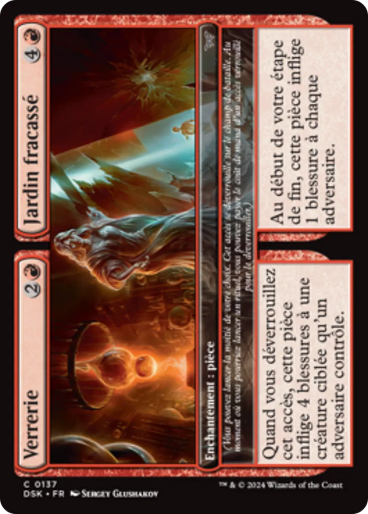 Verrerie // Jardin fracassé — Duskmourn: House of Horror — Magic: The Gathering