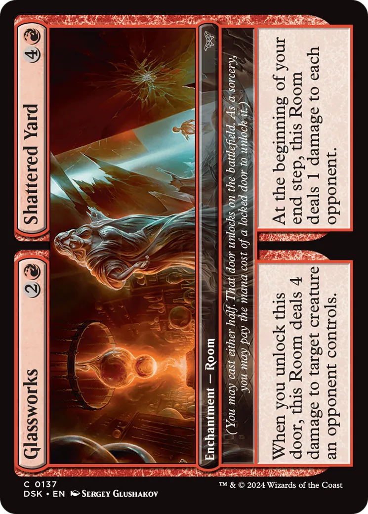 Verrerie // Jardin fracassé — Duskmourn: House of Horror — Magic: The Gathering