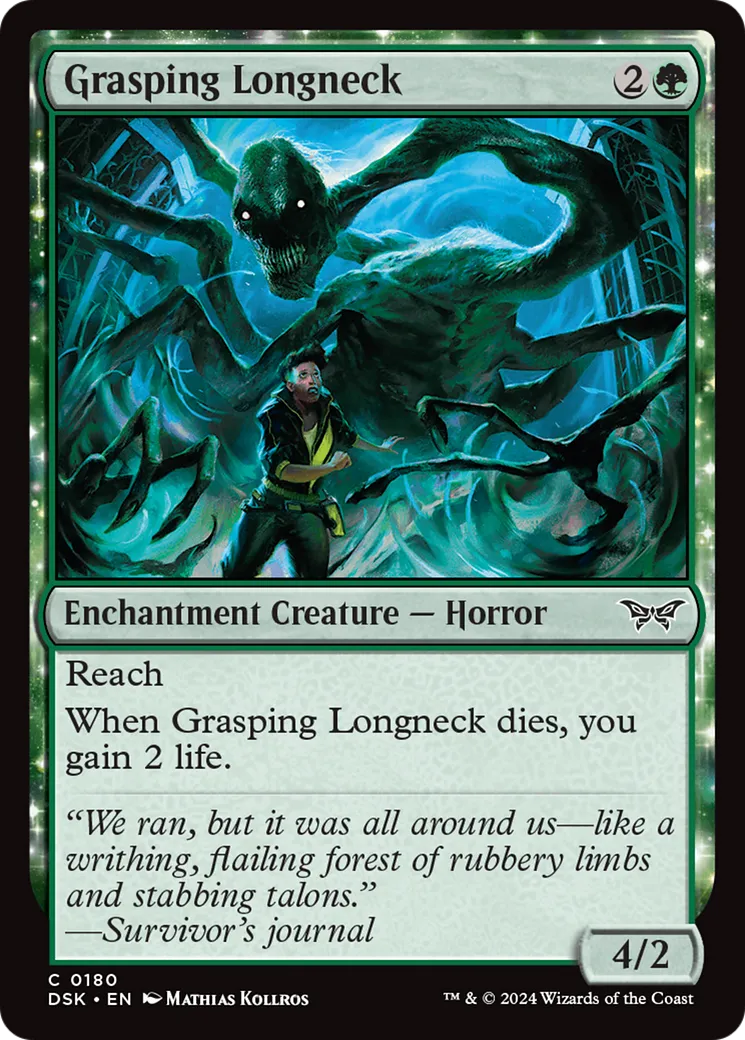 Grasping Longneck — Duskmourn: House of Horror — Magic: The Gathering