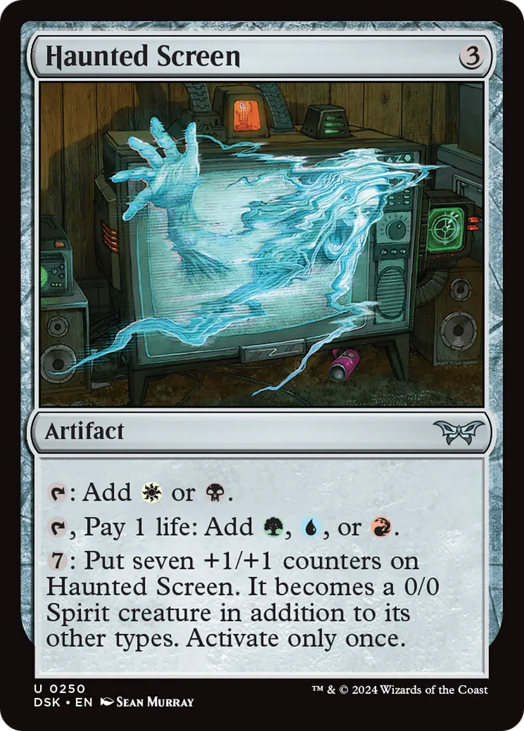 Écran hanté — Duskmourn: House of Horror — Magic: The Gathering