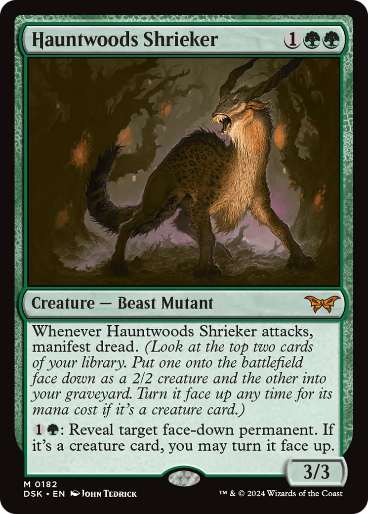 Hauntwoods Shrieker — Duskmourn: House of Horror — Magic: The Gathering