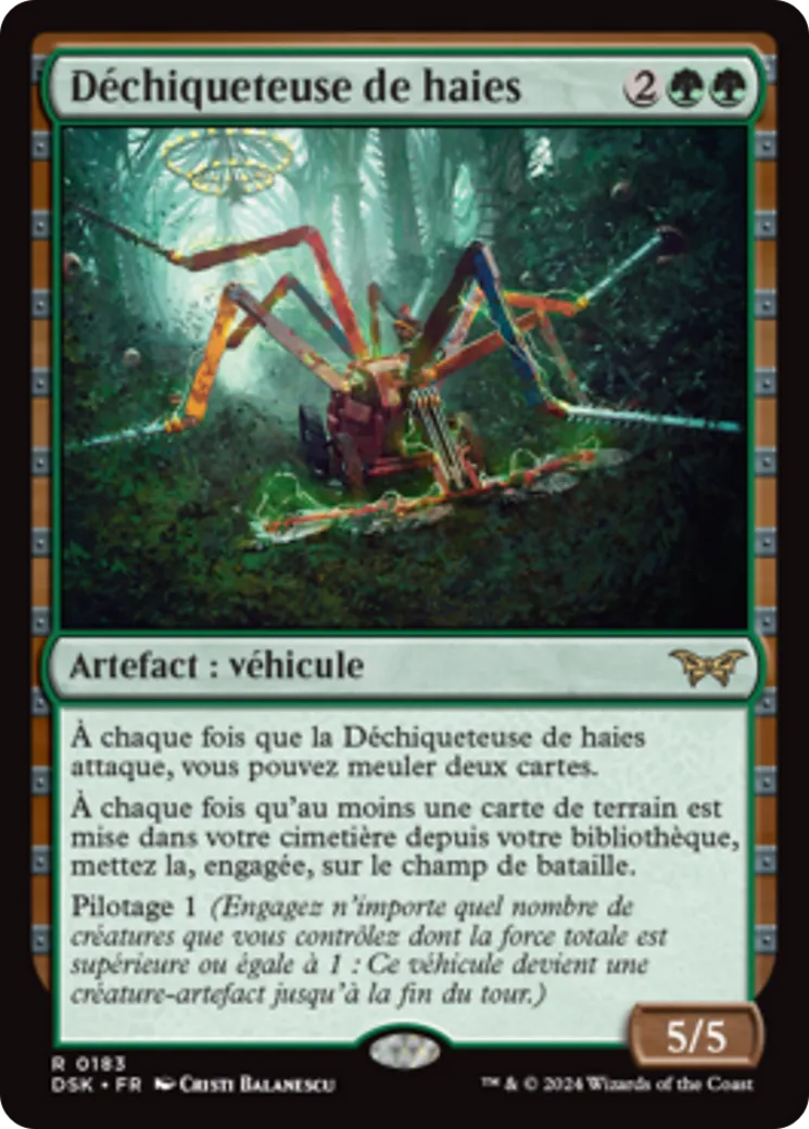 Déchiqueteuse de haies — Duskmourn: House of Horror — Magic: The Gathering