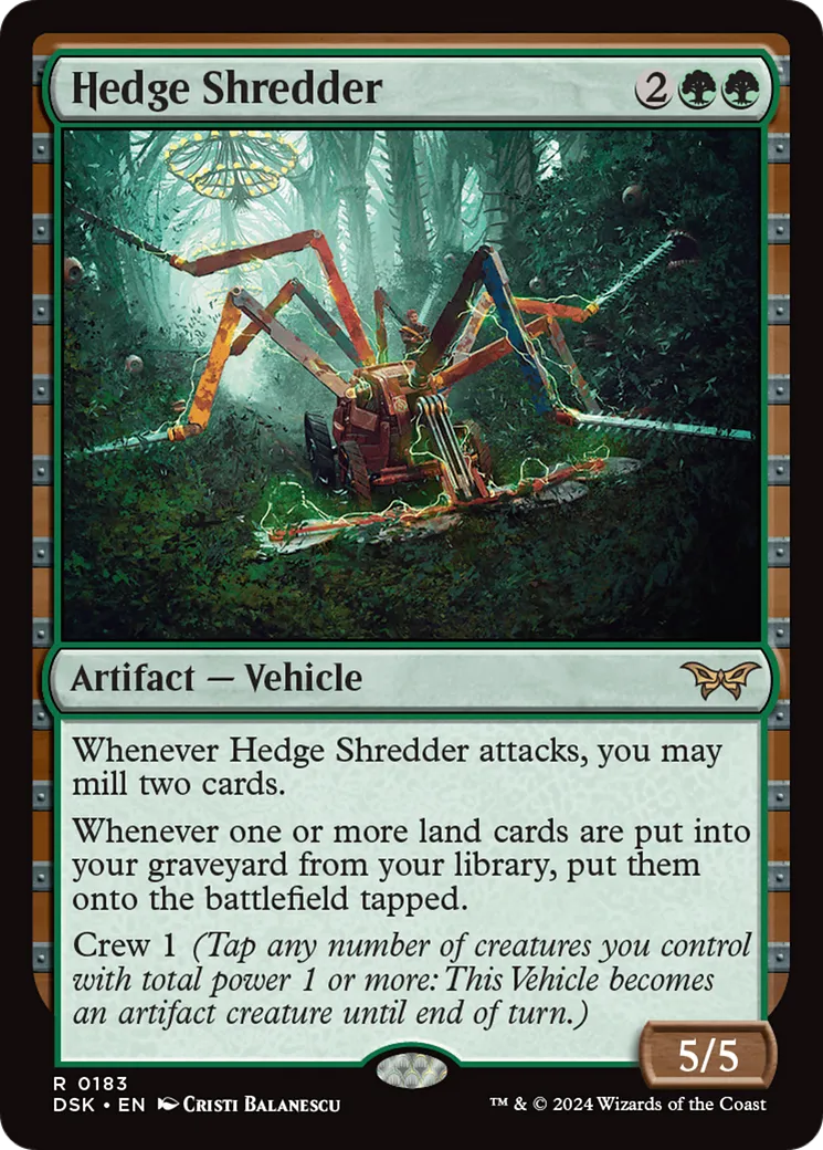 Hedge Shredder — Duskmourn: House of Horror — Magic: The Gathering