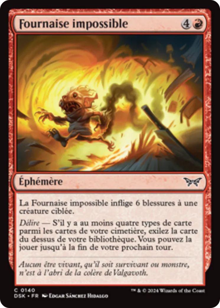Fournaise impossible — Duskmourn: House of Horror — Magic: The Gathering