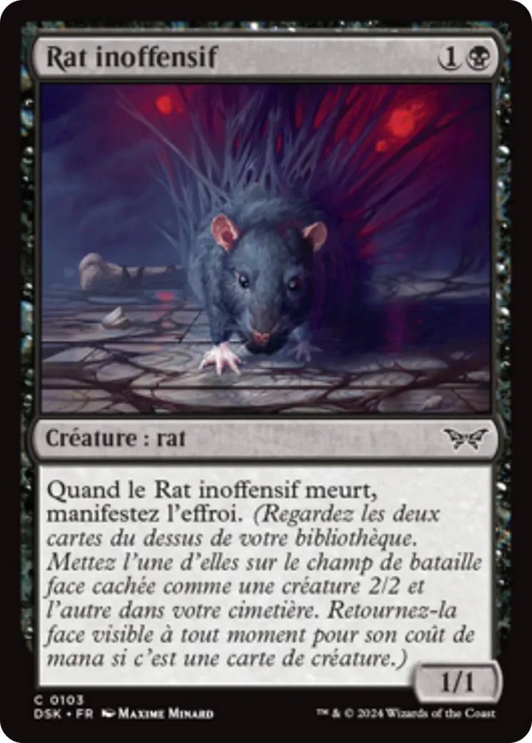 Rat inoffensif — Duskmourn: House of Horror — Magic: The Gathering