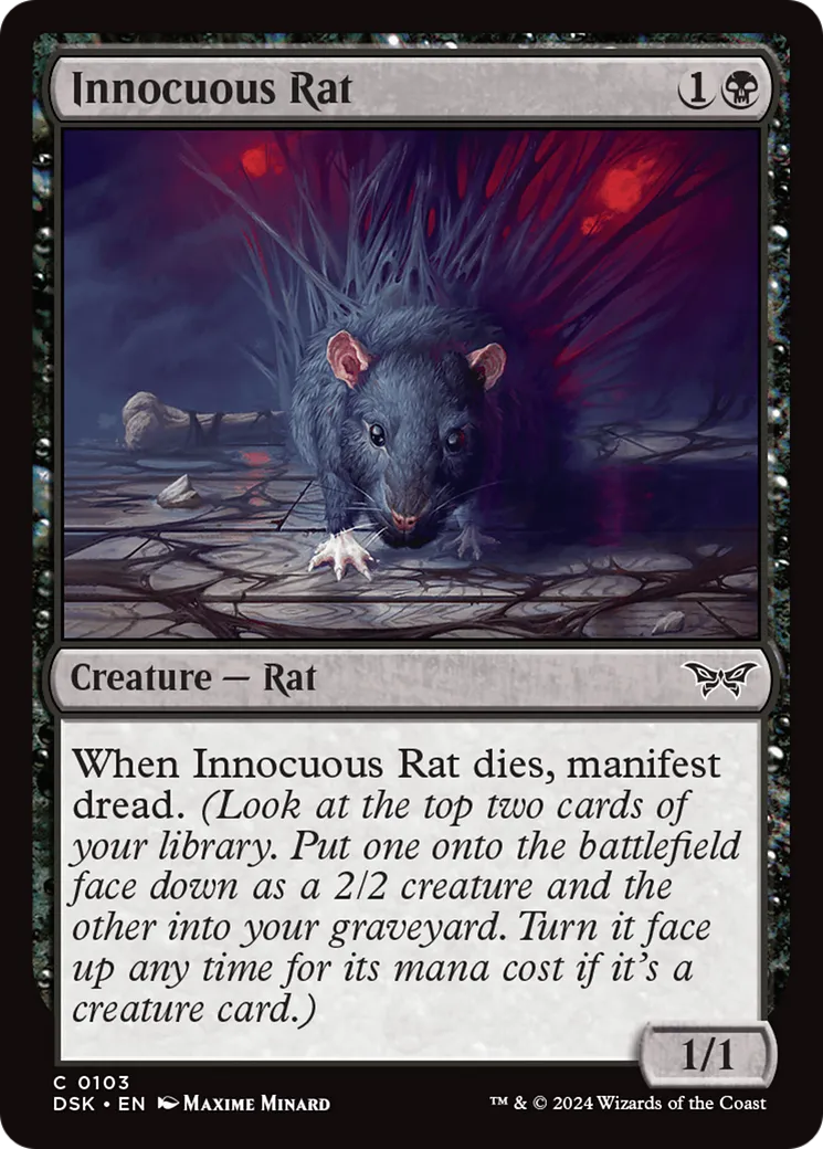 Rat inoffensif — Duskmourn: House of Horror — Magic: The Gathering
