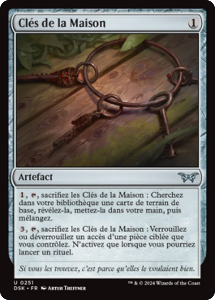 Clés de la Maison — Duskmourn: House of Horror — Magic: The Gathering
