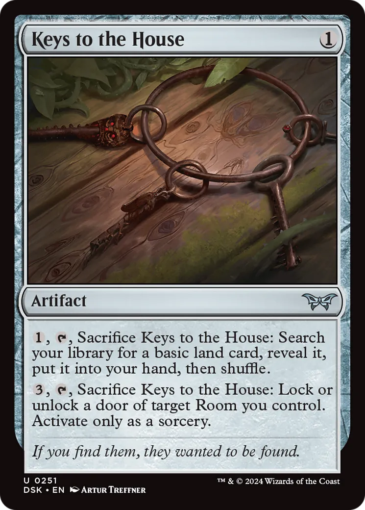 Keys to the House — Duskmourn: House of Horror — Magic: The Gathering