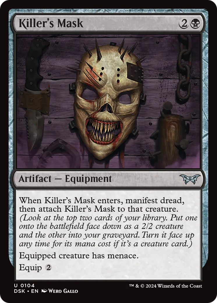 Killer's Mask — Duskmourn: House of Horror — Magic: The Gathering