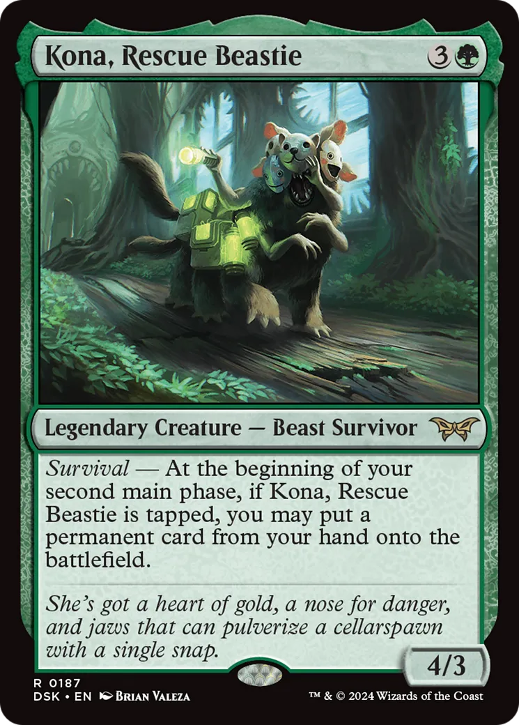Kona, Rescue Beastie — Duskmourn: House of Horror — Magic: The Gathering