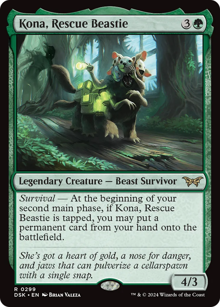 Kona, Rescue Beastie — Duskmourn: House of Horror — Magic: The Gathering