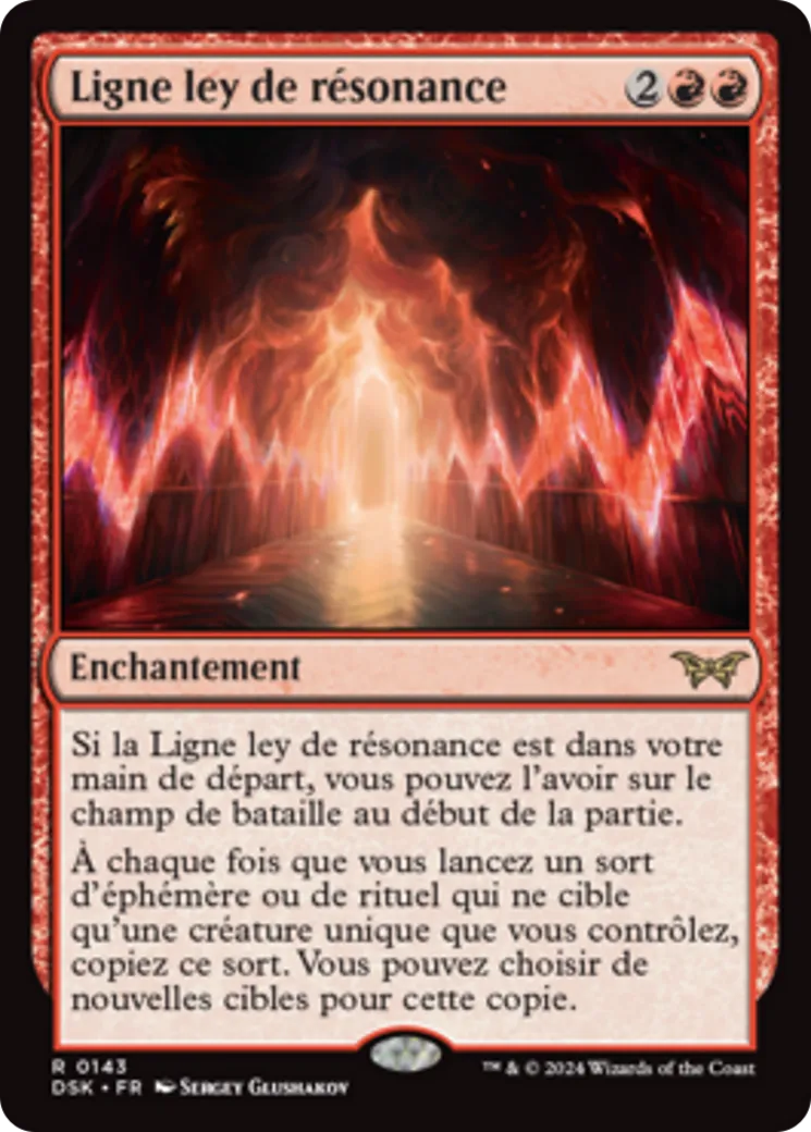 Ligne ley de résonance from Duskmourn: House of Horror - Magic: The Gathering