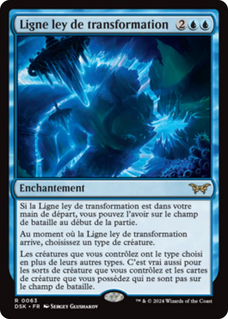 Ligne ley de transformation — Duskmourn: House of Horror — Magic: The Gathering