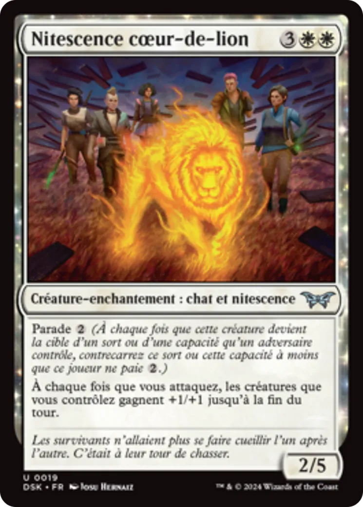 Nitescence cœur-de-lion — Duskmourn: House of Horror — Magic: The Gathering