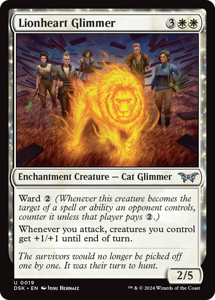 Lionheart Glimmer from Duskmourn: House of Horror - Magic: The Gathering