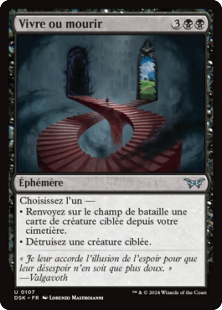 Vivre ou mourir — Duskmourn: House of Horror — Magic: The Gathering