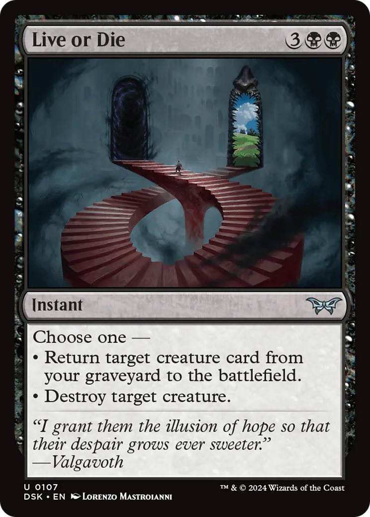 Vivre ou mourir — Duskmourn: House of Horror — Magic: The Gathering