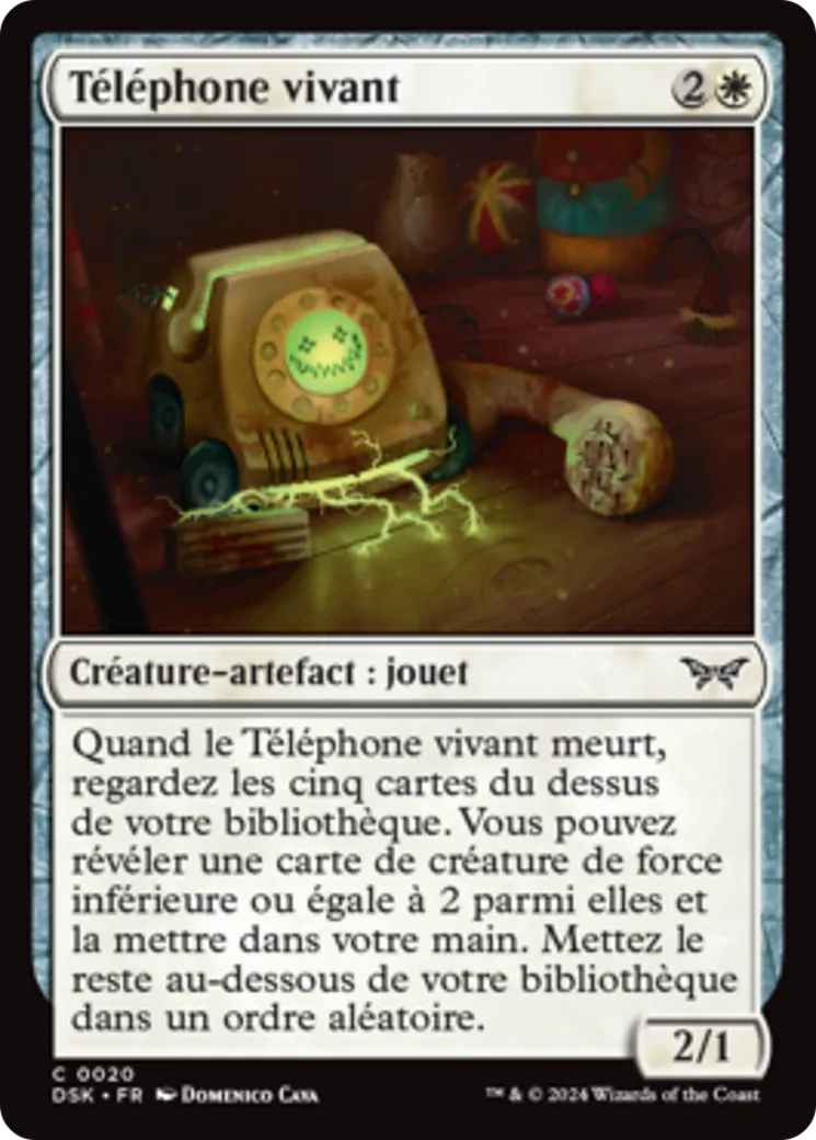Téléphone vivant from Duskmourn: House of Horror - Magic: The Gathering